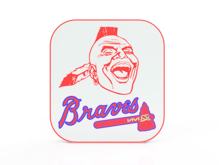 ATL Braves Lamp #1