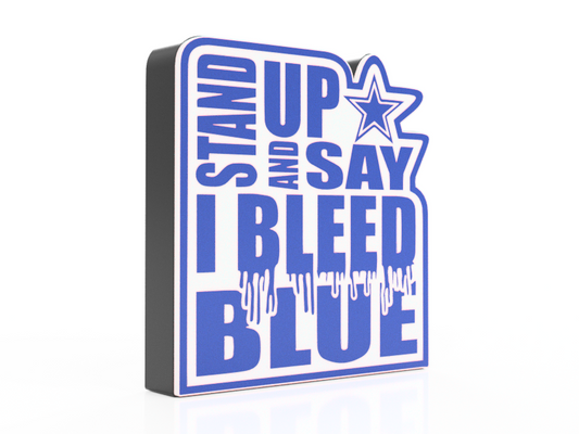 Bleed Blue Cowboys Lamp #1