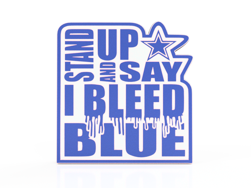 Bleed Blue Cowboys Lamp #1