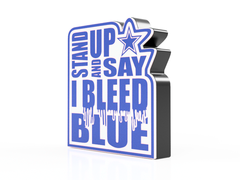 Bleed Blue Cowboys Lamp #1