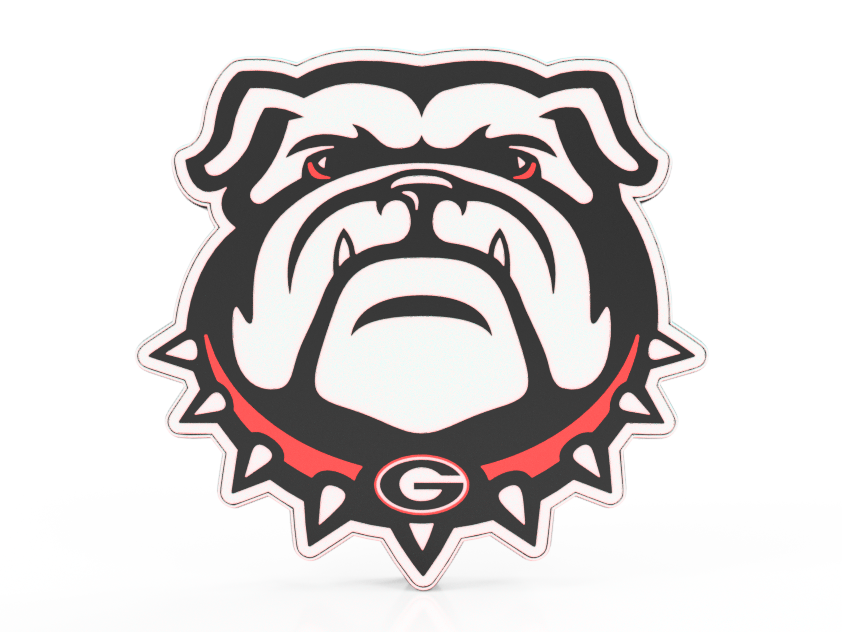 Georgia Bulldogs Lamp #1