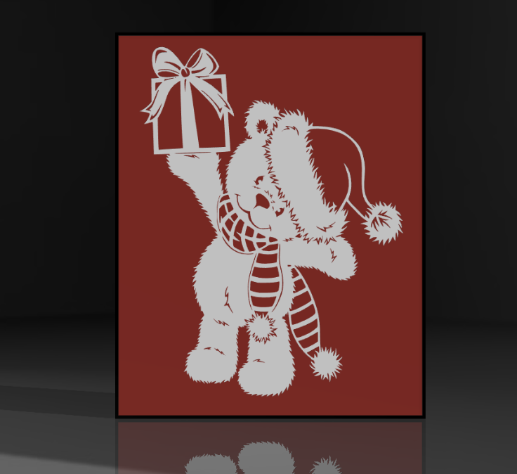 Christmas Bear Lamp #4